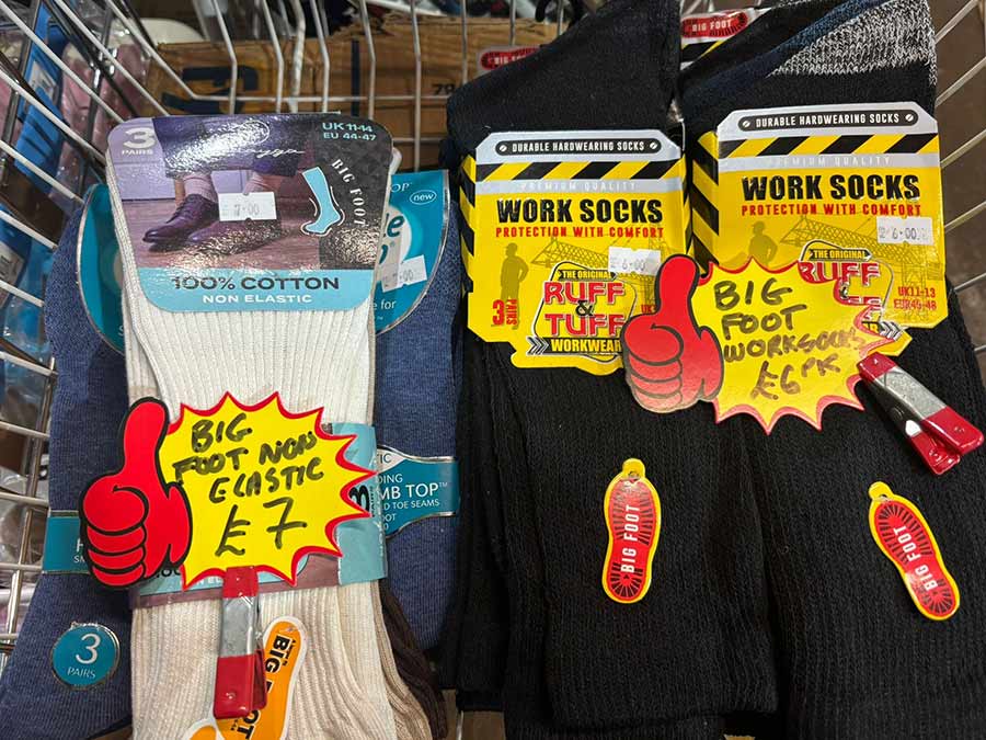 Hat City - Chelmsford Retail Market - work socks